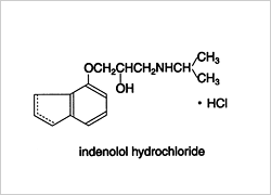 塩酸インデノロール構造式