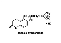 塩酸カルテオロール構造式