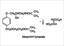 フマル酸ビソプロロール構造式