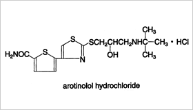 塩酸アロチノロール構造式