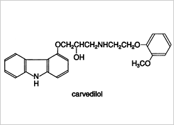 塩酸カルベジロール構造式
