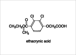 エタクリン酸構造式