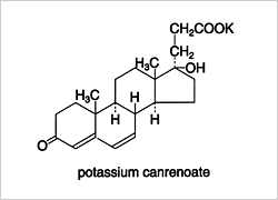カンレノ酸カリウム構造式