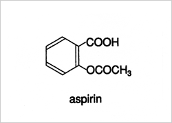アスピリン構造式